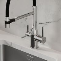 Смеситель для кухни Sancos Garda SC4009CH Хром Черный — фото 3, Смесители для кухни