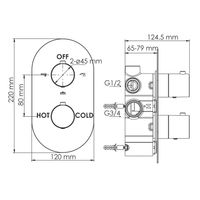Berkel 4844 Thermo Термостатический смеситель для ванны и душа — фото 5, Смеситель для ванны