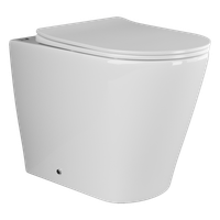 Унитаз Ceramicanova Highlight Rimless CN1812 приставной с сиденьем Микролифт — фото 2, Приставные унитазы