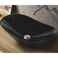 Раковина-чаша CeramaLux 60 7811АВ Черная глянцевая — фото 1, Раковины