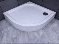 Душевой поддон акриловый Aquatek DPA-0000002 100*100*15 см, 1/4 круга R50, с ножкамии и с фронтальны — фото 7, Акриловые душевые поддоны
