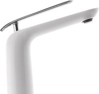 Смеситель для раковины Lemark Melange LM4909CW Белый Хром — фото 6, Смесители для раковины