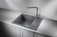 Товар: Granula-6002, ГРАФИТ (ЧЁРНО-СЕРЫЙ), кухонная мойка, кварц - фото 2 Granula-6002, ГРАФИТ (ЧЁРНО-СЕРЫЙ), кухонная мойка, кварц — фото 2, Кухонные мойки