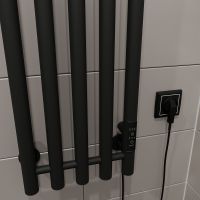 Электрический полотенцесушитель Altasan АргоЛюкс 120х27 Черный муар арт-АргоЛюкс12027ЧМ — фото 3, Электрические полотенцесушители