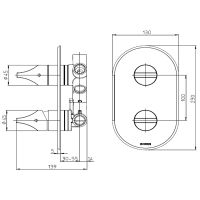 Смеситель для душа Bossini Apice Z00501.045 Белый матовый — фото 2, Смеситель для душа