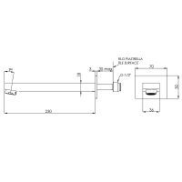 Излив для смесителя Remer Qubica 91QL Хром — фото 2, Смесители для биде