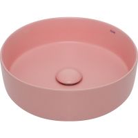 Раковина-чаша AQUAme 36 AQM5012MP Розовая матовая — фото 1, Раковины накладные