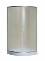 Душевой уголок Niagara Eco NG-003-14 (80х80х195) низкий поддон(13см),стекло матовое,2 места — фото 2, Душевые уголки