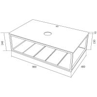 Товар: Столешница под раковину 1MarKa Loft 90 Ц0000021562 Черная - фото 2 Столешница под раковину 1MarKa Loft 90 Ц0000021562 Черная — фото 2, Столешницы под раковину