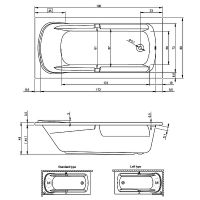 Акриловая ванна Riho Future 190x90 B075001005 (BC3200500000000) без гидромассажа — фото 2, Ванны