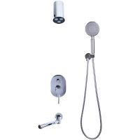 Душевая система Bronze de Luxe Scandi 14582-501C Хром — фото 1, Встраиваемые душевые комплекты