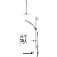 Душевая система Swedbe Platta 5543 Хром — фото 4, Встраиваемые душевые комплекты