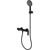 Смеситель для ванны AQUAme Monza AQM6312MB Черный матовый — фото 1, Для душа и ванны