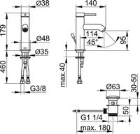 Смеситель для раковины Keuco IXMO Soft 59502 372000 Черный матовый арт-59502372000 — фото 2, Смесители для раковины