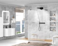 Товар: Душевая перегородка CEZARES LIBERTA-L-2-100-C-NERO - фото 2 Душевая перегородка CEZARES LIBERTA-L-2-100-C-NERO — фото 2, Душевые перегородки