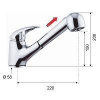 Смеситель для кухни Remer Ten T47 Хром — фото 2, Смесители для кухни