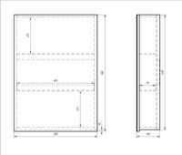 Товар: Шкаф зеркальный ALMI, 50 см, 1 дверца, 2 стеклянные полки, белый - фото 4 Шкаф зеркальный ALMI, 50 см, 1 дверца, 2 стеклянные полки, белый — фото 4, Шкафы для ванной