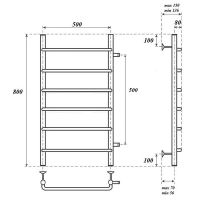 Товар: Водяной полотенцесушитель Point Ника PN08558 П6 500x800 с боковым подключением Хром - фото 5 Водяной полотенцесушитель Point Ника PN08558 П6 500x800 с боковым подключением Хром — фото 5, Водяные полотенцесушители