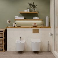 Биде Iberica Blanca Burgos Bide IB.BRA.B12 подвесное Белое — фото 4, Биде подвесные