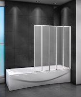 Шторка на ванну CEZARES RELAX-V-5-120/140-P-Bi-R — фото 1, Шторки на ванну