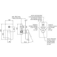 Товар: Смеситель для душа Remer Absolute Хром арт-AU09 - фото 2 Смеситель для душа Remer Absolute Хром арт-AU09 — фото 2, Смеситель для душа