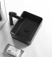 Товар: Раковина-чаша CeramaLux 36 6230MB Черная матовая - фото 3 Раковина-чаша CeramaLux 36 6230MB Черная матовая — фото 3, Раковины