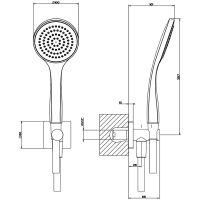 Душевой гарнитур Gessi Emporio Shower 47323#149 Никель брашированный — фото 2, Душевые гарнитуры