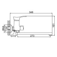 Товар: Смеситель для ванны Ledeme H14 2214L универсальный Хром - фото 2 Смеситель для ванны Ledeme H14 2214L универсальный Хром — фото 2, Смеситель для ванны