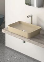 Раковина-чаша Creavit Ultra 60 UL060-00CM00E-0000 Капучино матовая — фото 3, Раковины накладные