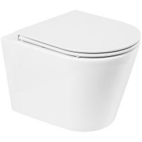 Товар: Унитаз BelBagno Flay-R BB053CHR/BB870SC подвесной с сиденьем Микролифт - фото 1 Унитаз BelBagno Flay-R BB053CHR/BB870SC подвесной с сиденьем Микролифт — фото 1, Подвесные унитазы