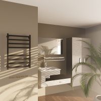 Электрический полотенцесушитель Altasan Ронда 3 Проф 80х50 Ронда3Проф8050ЧМ Черный муар — фото 8, Электрические полотенцесушители