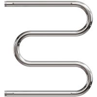 Водяной полотенцесушитель Point М-образный PN38557P 500x700 с полкой Хром — фото 1, Водяные полотенцесушители