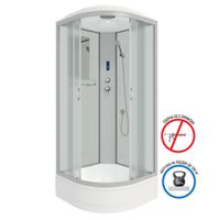 Душевая кабина Niagara Classic NG-3301-14P (90х90х215) средний поддон(26см),стекло матовое,4 места — фото 2, Душевые кабины