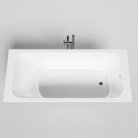 Ванна из искусственного камня Salini Orlanda 180х80 102012G Белая глянцевая — фото 8, Ванны из искусственного камня