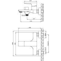 Смеситель для ванны ESKO Berlin BR 54 Хром — фото 4, Смеситель для ванны