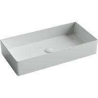 Раковина накладная прямоугольная 701x361x130, цвет белый, арт.CN6071 — фото 2, Раковины накладные