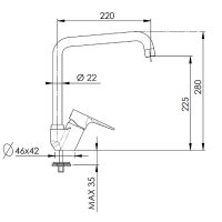 Товар: Смеситель для кухни Remer Winner W42U Хром - фото 2 Смеситель для кухни Remer Winner W42U Хром — фото 2, Смесители для кухни