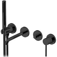 Смеситель для ванны Gattoni Circle Two 9105/91NO Черный матовый — фото 1, Смеситель для ванны