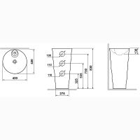 Товар: Раковина Laguraty 42 212B Белая - фото 3 Раковина Laguraty 42 212B Белая — фото 3, Раковины напольные