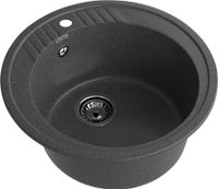 GRANFEST Мойка RONDO 520 1-чаша D-520мм графит арт.GF- — фото 1, Кухонные мойки