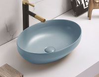 Раковина-чаша CeramaLux 50 78590MHL Голубая матовая — фото 3, Раковины