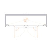 Товар: Душевая дверь CEZARES VERONA-W-B-22-200-P-Cr - фото 2 Душевая дверь CEZARES VERONA-W-B-22-200-P-Cr — фото 2, Душевые двери в нишу