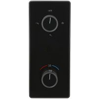 Душевая система ALMAes Tiber TVZ-8805 с термостатом Черная матовая — фото 16, Душевые системы