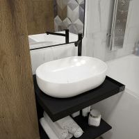 Товар: Раковина-чаша Maretti Florenza 49 FL13NS09-844 Белая - фото 2 Раковина-чаша Maretti Florenza 49 FL13NS09-844 Белая — фото 2, Раковины накладные