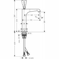 Смеситель для раковины Axor Citterio E 36103000 Хром — фото 2, Смесители для раковины