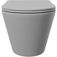 Товар: Унитаз Aqueduto Cone CON0130 подвесной Серый матовый с сиденьем Микролифт - фото 8 Унитаз Aqueduto Cone CON0130 подвесной Серый матовый с сиденьем Микролифт — фото 8, Унитазы