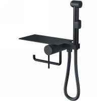 Гигиенический душ со смесителем Bronze de Luxe Scandi 708B Черный матовый — фото 1, Гигиенические души