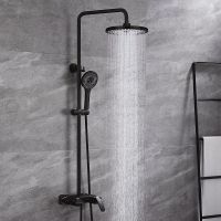 Товар: Душевая система Rose R11H R1136H Черная матовая - фото 2 Душевая система Rose R11H R1136H Черная матовая — фото 2, Душевые системы