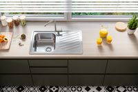 Мойка для кухни ELEGANT 30 LEI 90 FI 810X510 в комплекте с сифоном 1130551, — фото 4, Кухонные мойки