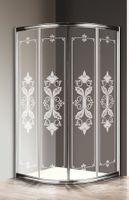 Душевой уголок CEZARES GIUBILEO-R-2-90-SCORREVOLE-CP-Cr — фото 1, Душевые уголки четверть круга